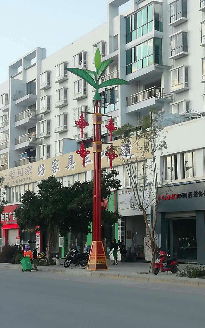 路燈實(shí)際安裝